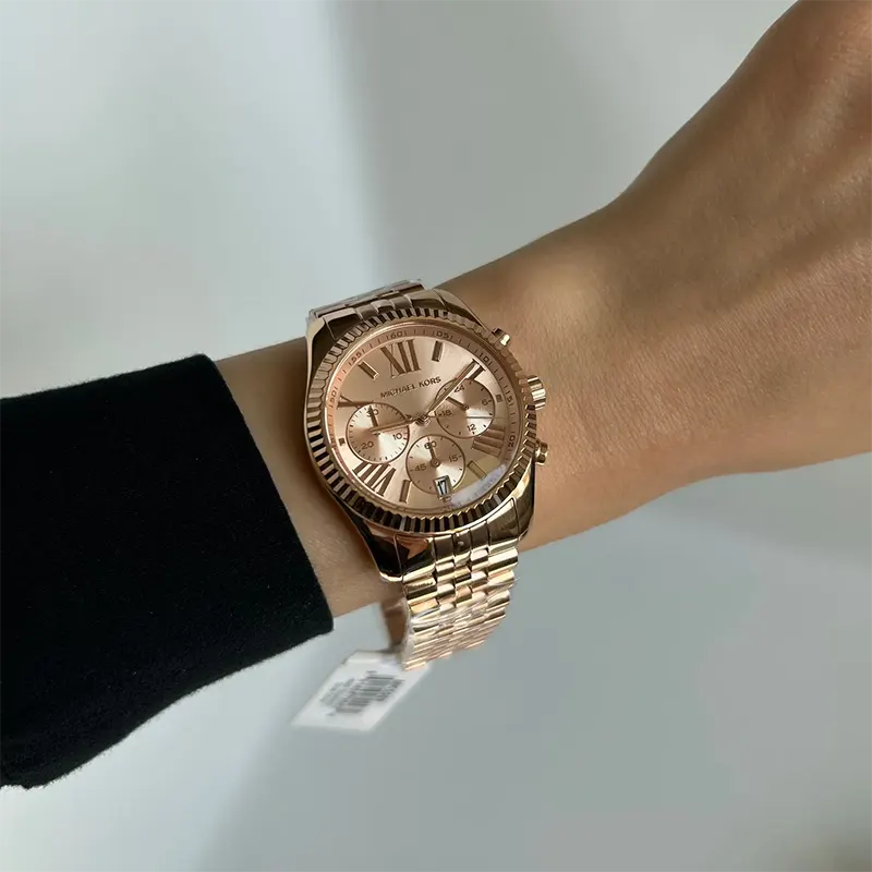 Michael Kors Lexington Rose Gold-Tone Ladies Watch- MK5569